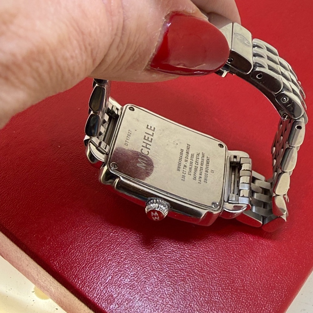 Authentic Michele Deco 16  Diamond Dial 29mm Stainless Steel Watch MW06V00A0046 - Picture 7 of 7